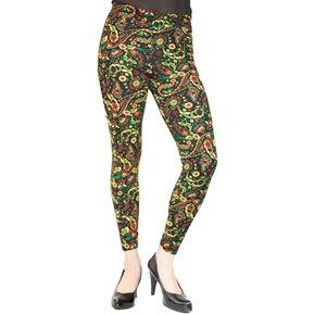 justa arbusto Torbellino Leggings Estampado Moda Con Locura Para Mujer- Multicolor - Landik